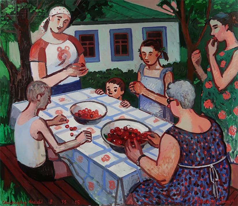 Artist Zoya Cherkasskaya humorously draws memories from her Soviet childhood