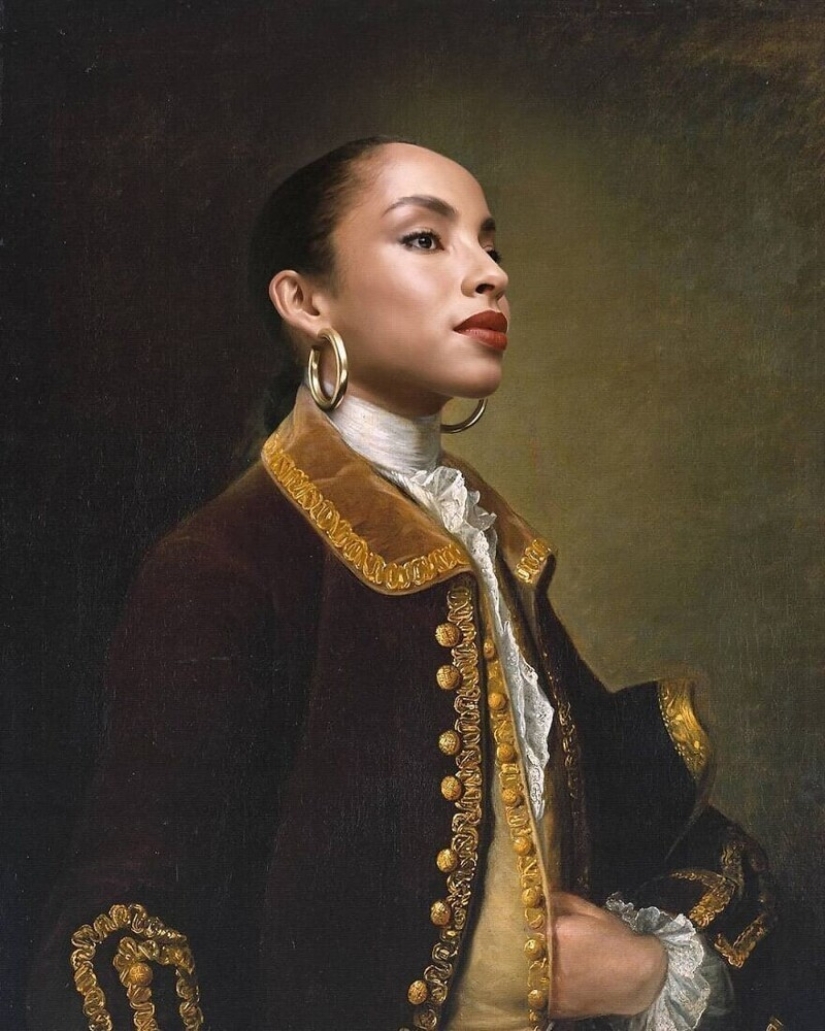 Artista francés pinta retratos de celebridades en estilo clásico