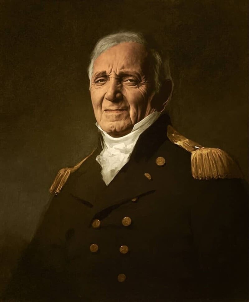 Artista francés pinta retratos de celebridades en estilo clásico