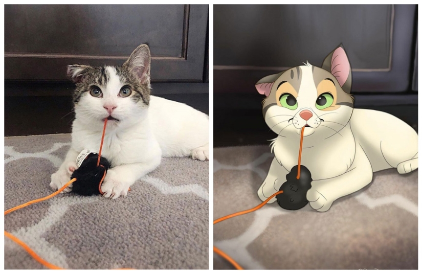 Artista holandés convierte animales en personajes de Disney