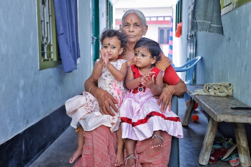 As the 73-year-old Indian first became a mother, and a year later became a widower