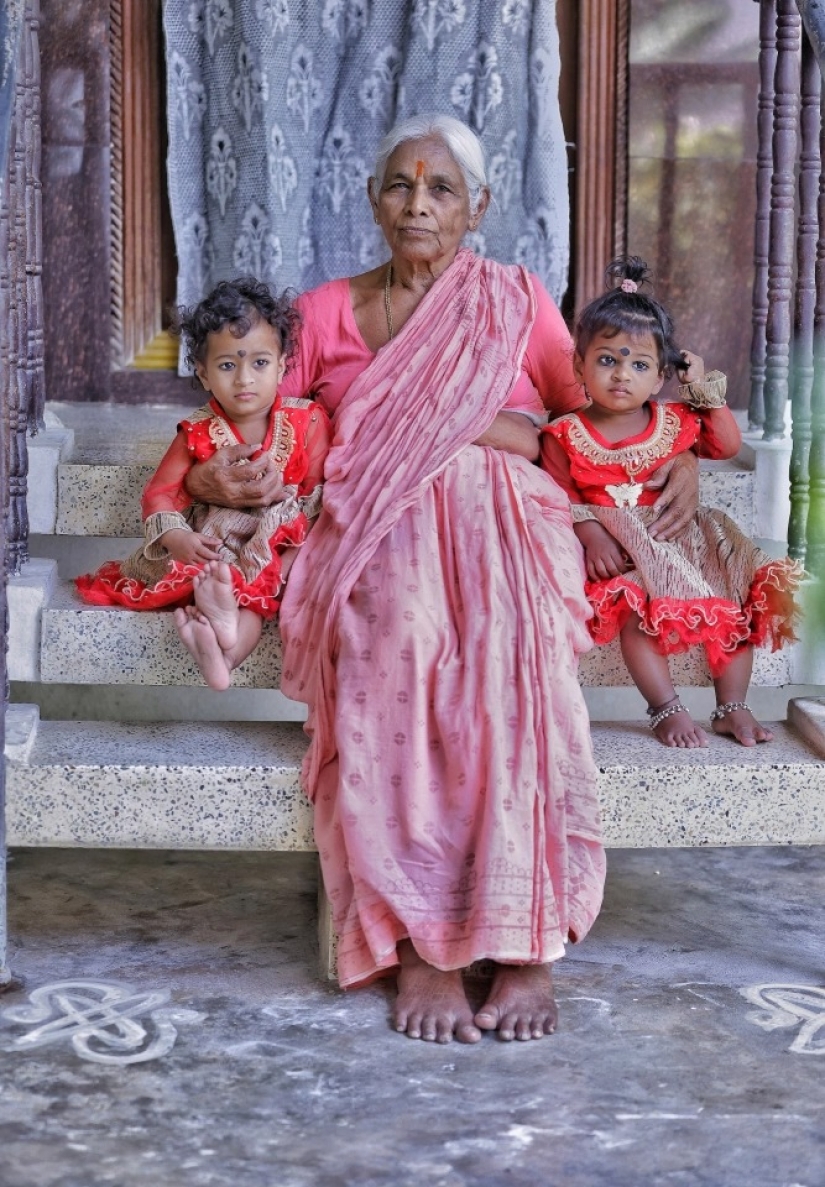 As the 73-year-old Indian first became a mother, and a year later became a widower