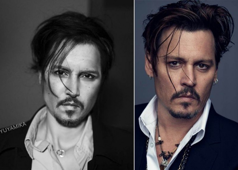 As the Chinese turned into johnny Depp in 10 easy steps using makeup As the Chinese turned into johnny Depp in 10 easy steps using makeup