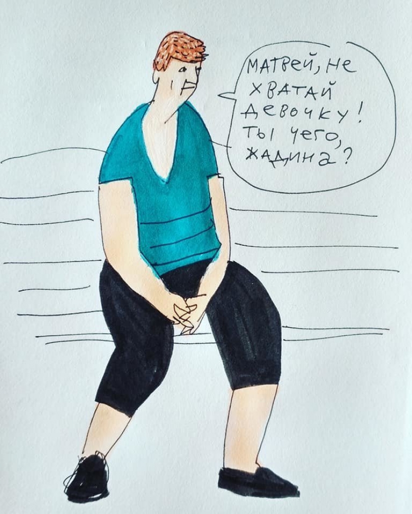 "Basmanny Babushki": bocetos y buenas fotos de Anya Desnitskaya "Basmanny Babushki": bocetos y buenas fotos de Anya Desnitskaya