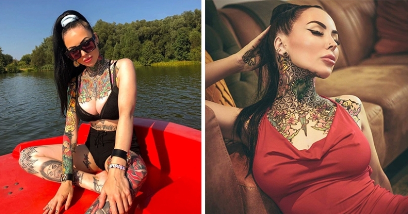 BDSM model covered herself with a tattoo for 1.3 million rubles and can't stop