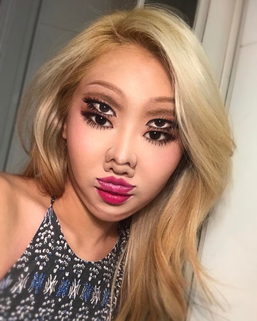 Beautiful chimeras: make-up artist from Korea blows up the brain with optical illusions of makeup