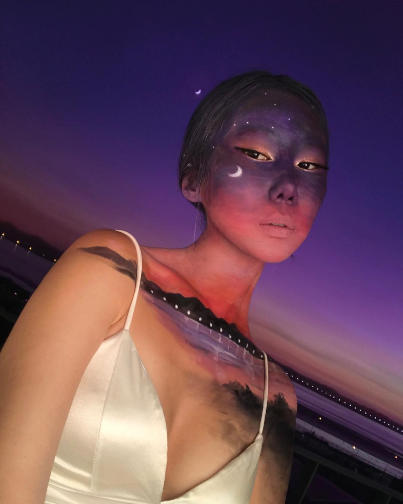 Beautiful chimeras: make-up artist from Korea blows up the brain with optical illusions of makeup