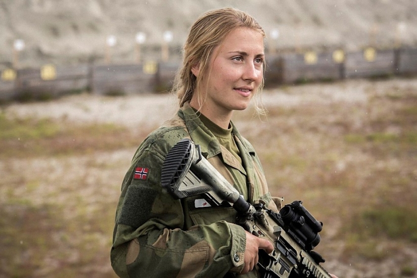 Beautiful half Norwegian army