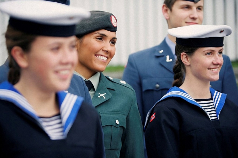 Beautiful half Norwegian army