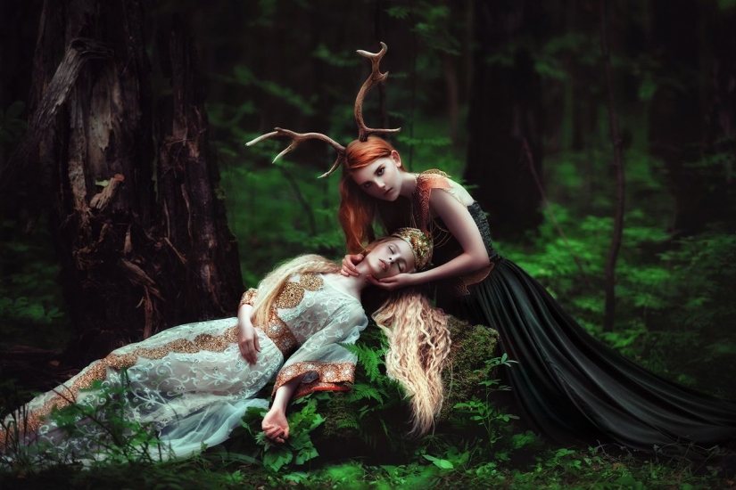 Bosque de la Princesa y las sirenas: Perm fotógrafo toma fabuloso bellezas en los bosques de la región Kama