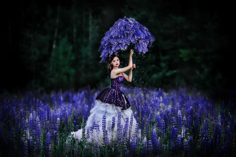 Bosque de la Princesa y las sirenas: Perm fotógrafo toma fabuloso bellezas en los bosques de la región Kama