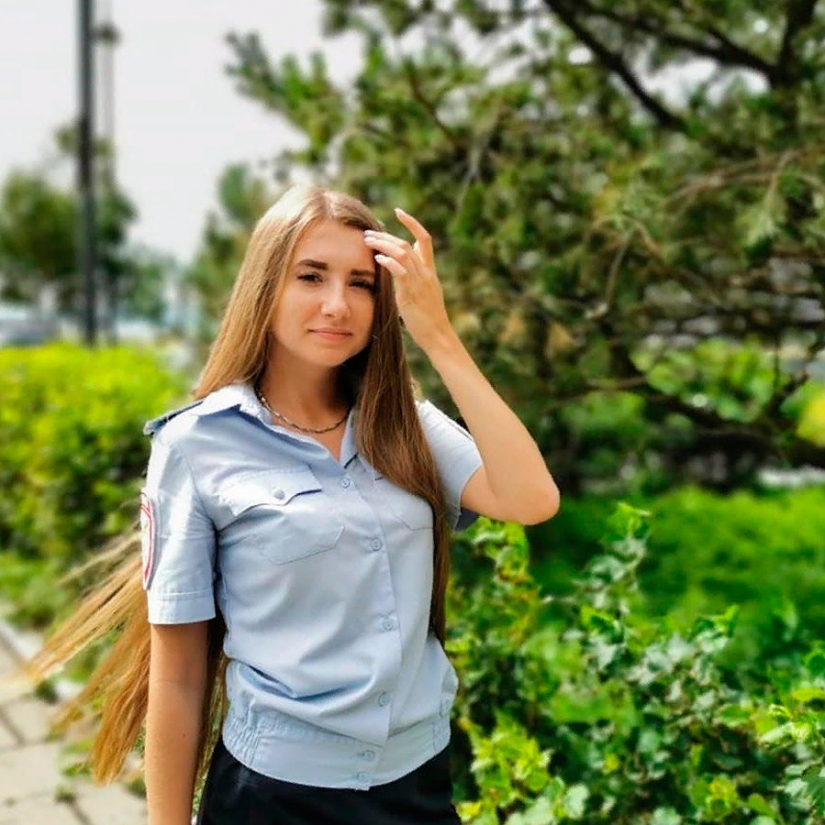 Brave and beautiful Russian police officers Brave and beautiful Russian police officers