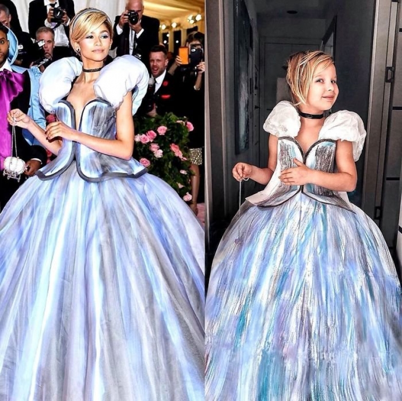 Budget reincarnation of the celebrities from creative mother and daughter Budget reincarnation of the celebrities from creative mother and daughter