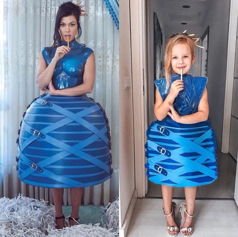 Budget reincarnation of the celebrities from creative mother and daughter Budget reincarnation of the celebrities from creative mother and daughter