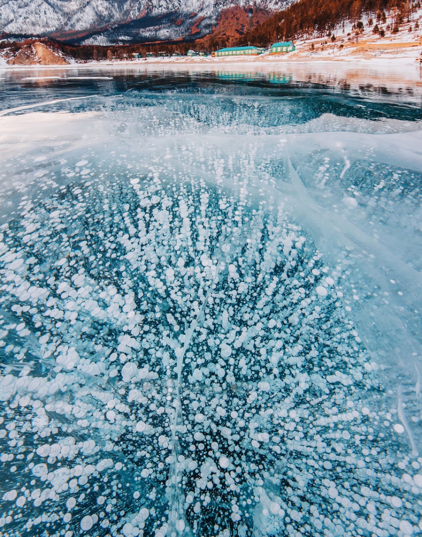 Camina sobre el Baikal helado