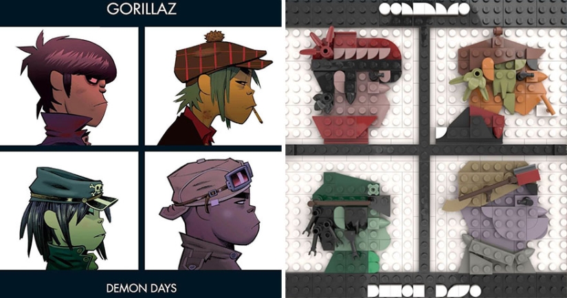 Can you find out everything? Designer collects music album covers from LEGO Can you find out everything? Designer collects music album covers from LEGO