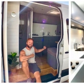 Casa de los sueños sobre ruedas: el Británico durante la cuarentena se volvió ordinaria de perlas en un hogar acogedor