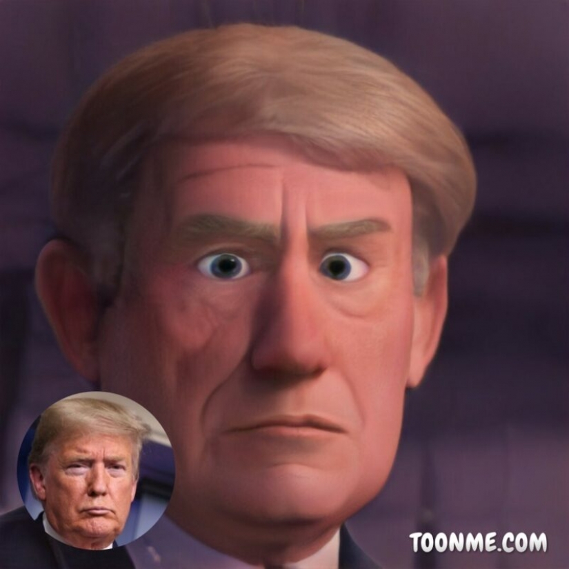 Celebrities turned into cartoon characters with the help of online service ToonMee