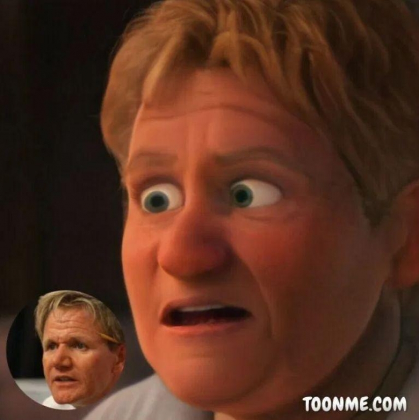 Celebrities turned into cartoon characters with the help of online service ToonMee