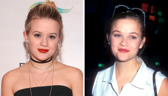 Celebrity children are like two peas in a pod