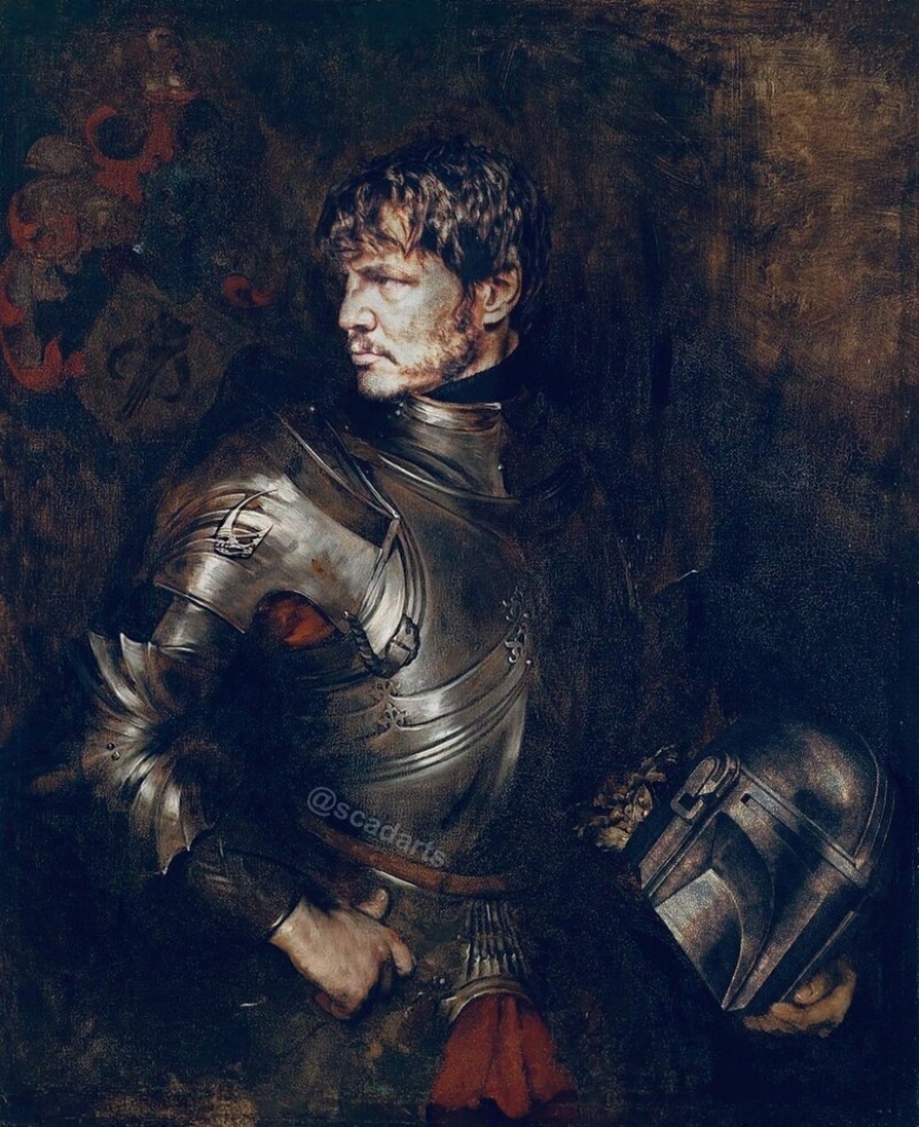 Characters from the Star wars universe in the subjects of classical paintings