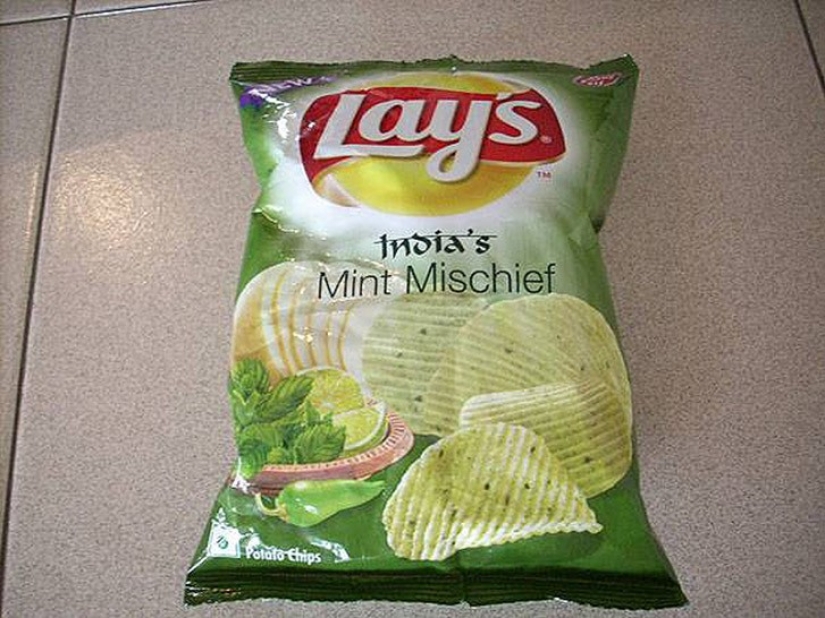 Chips con los gustos más inusuales de diferentes países del mundo Chips con los gustos más inusuales de diferentes países del mundo
