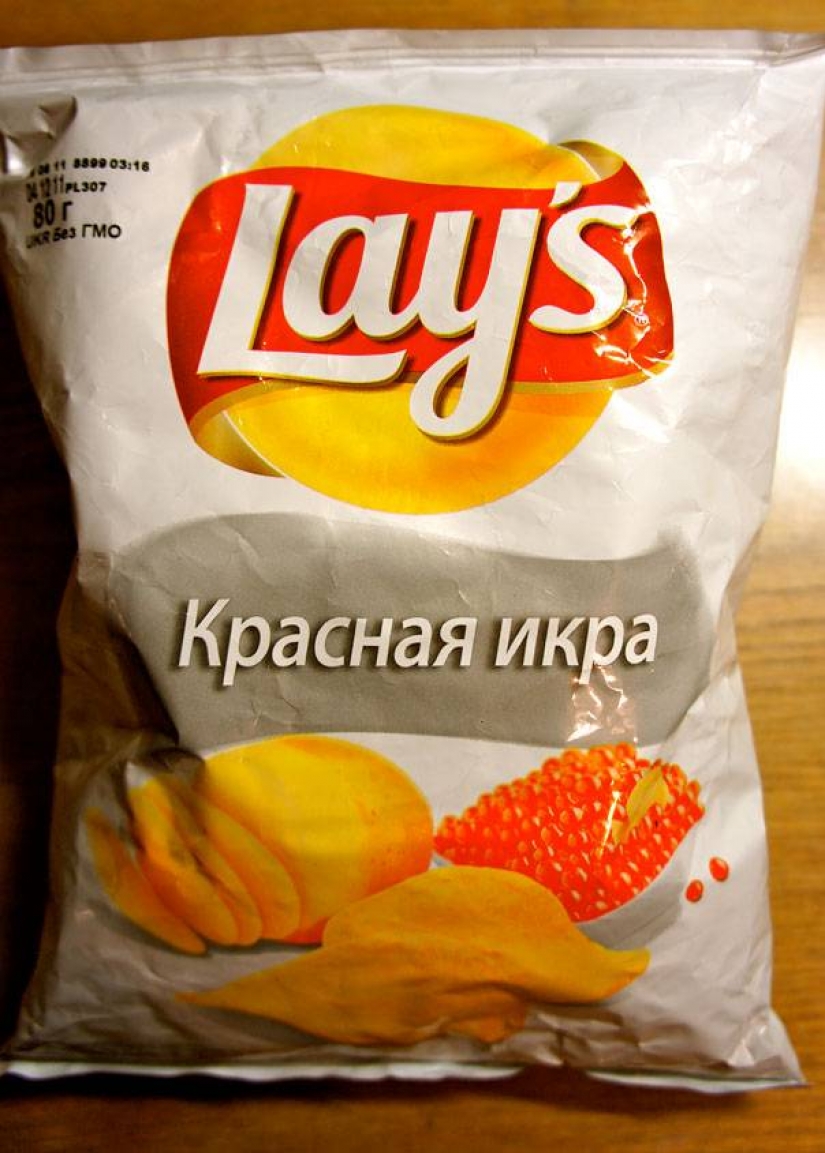 Chips with the most unusual tastes from different countries of the world Chips with the most unusual tastes from different countries of the world