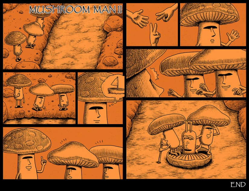 Cómics de miedo con finales espeluznantes de un artista taiwanés