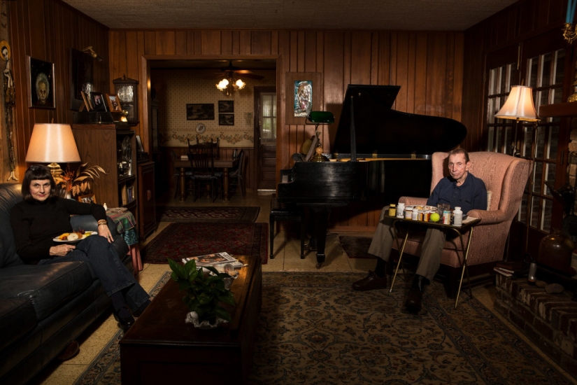 ¿Cómo es la cena, a las familias de los Estadounidenses comunes y corrientes