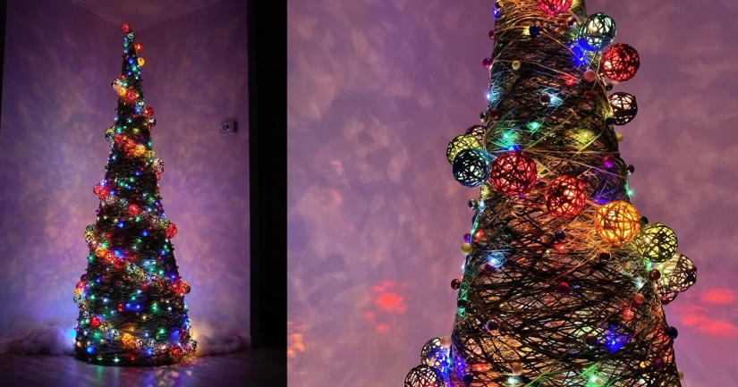 Cómo hacer un original árbol de Navidad con sus manos