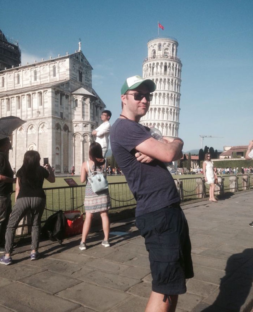 Cómo troll turistas en la Torre Inclinada de Pisa Cómo troll turistas en la Torre Inclinada de Pisa