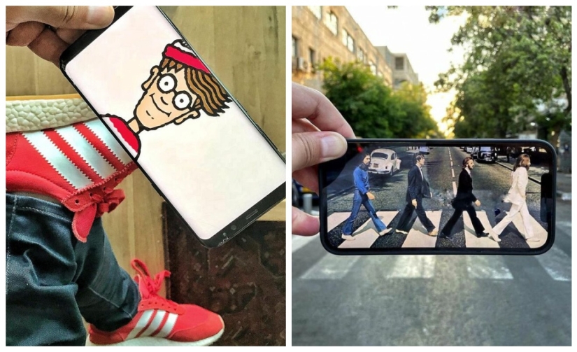 Cómo un artista combina la realidad con imágenes de su teléfono inteligente