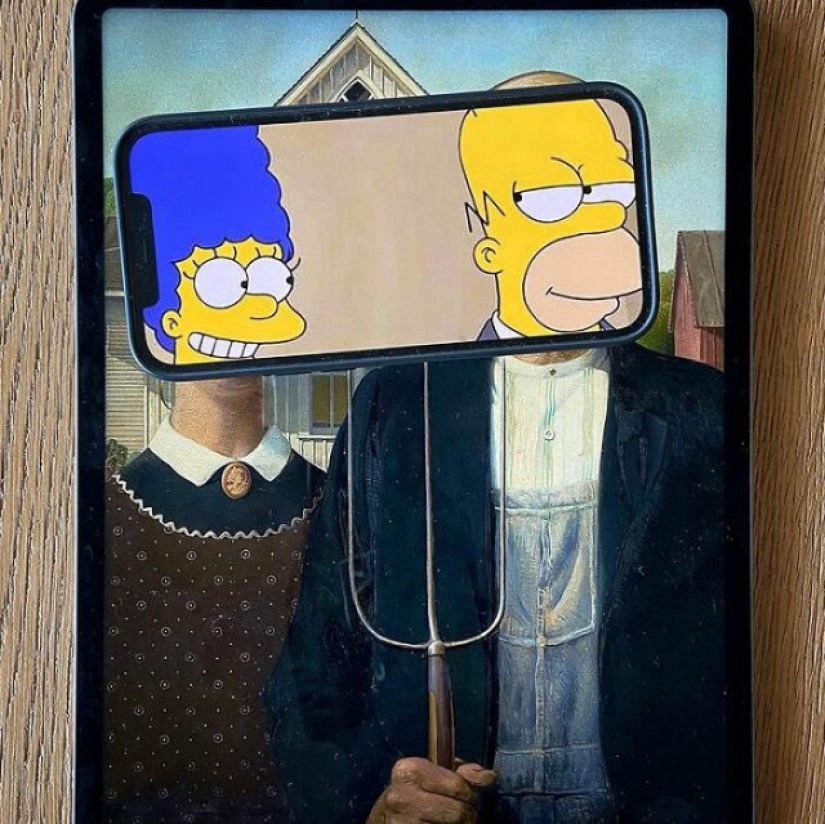 Cómo un artista combina la realidad con imágenes de su teléfono inteligente