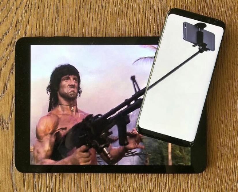 Cómo un artista combina la realidad con imágenes de su teléfono inteligente