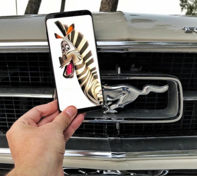 Cómo un artista combina la realidad con imágenes de su teléfono inteligente