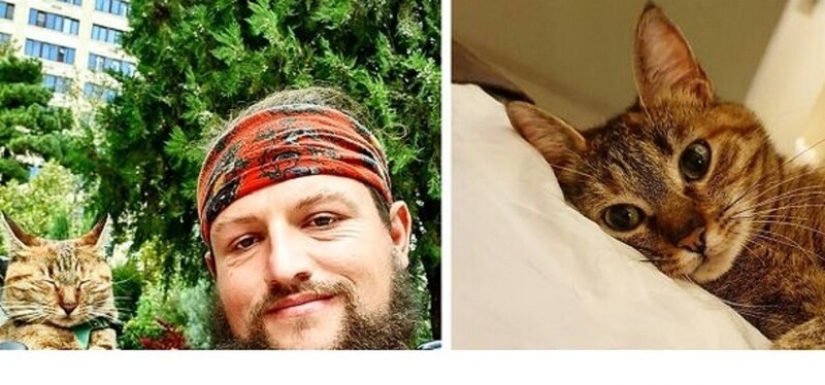 Cómo un gato y su hombre circunnavegan el mundo en una bicicleta