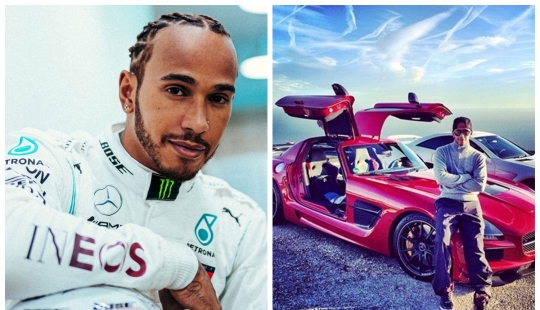 Cool guy on cool cars: a chic collection of cars of the racer Lewis Hamilton Cool guy on cool cars: a chic collection of cars of the racer Lewis Hamilton