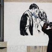 Coronavirus-inspired street art