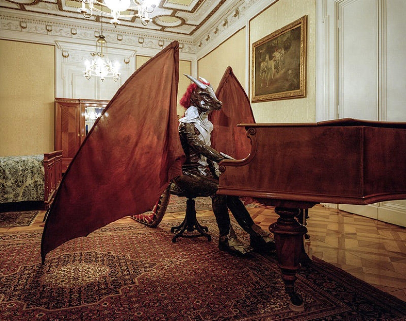 Cosplayers at home Cosplayers at home