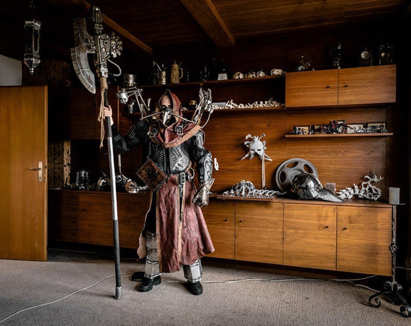 Cosplayers at home Cosplayers at home