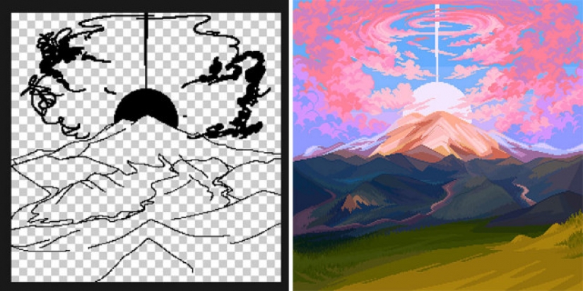 Croquis versus Final: los artistas muestran su trabajo en la etapa de boceto y terminado