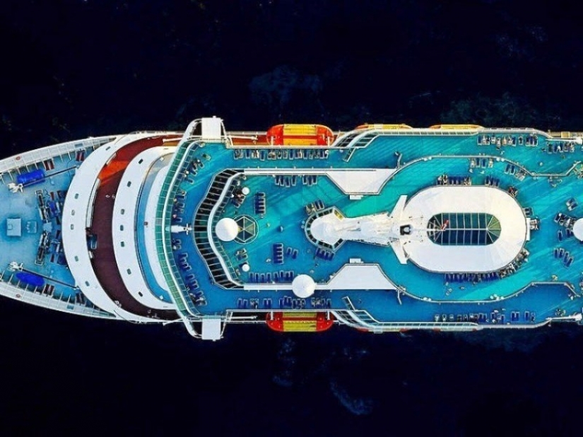 Cruise ships have a stunning view from the top