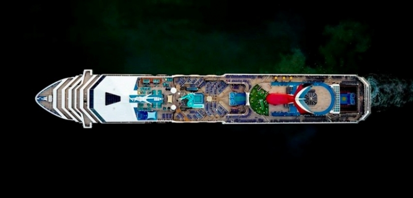 Cruise ships have a stunning view from the top