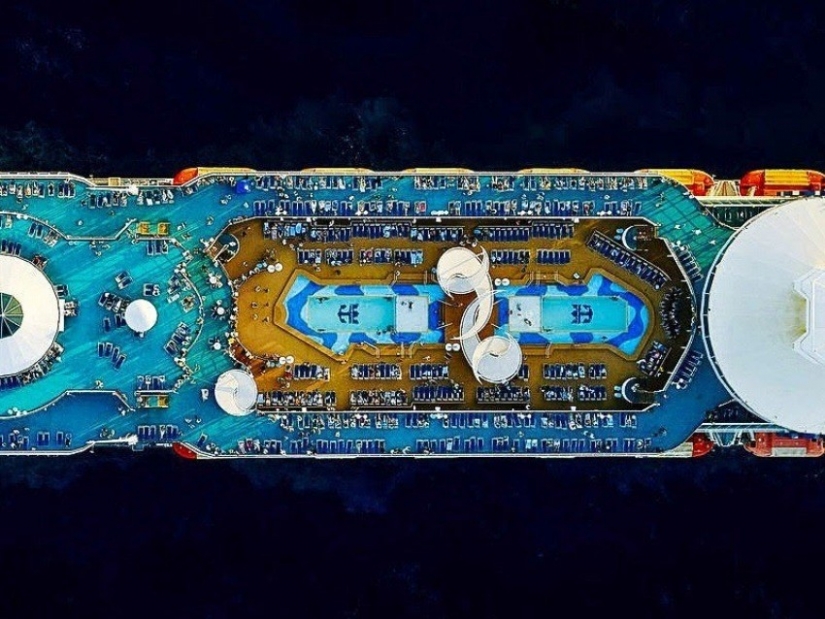 Cruise ships have a stunning view from the top