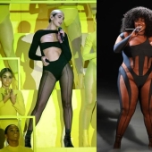 Cuidado, caliente: mono transparente con inserciones para las fashionistas más atrevidas