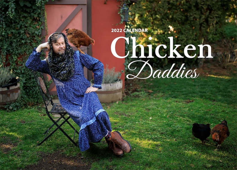 Daddies and chicks in the funny Chicken Daddies calendar for 2022 Daddies and chicks in the funny Chicken Daddies calendar for 2022