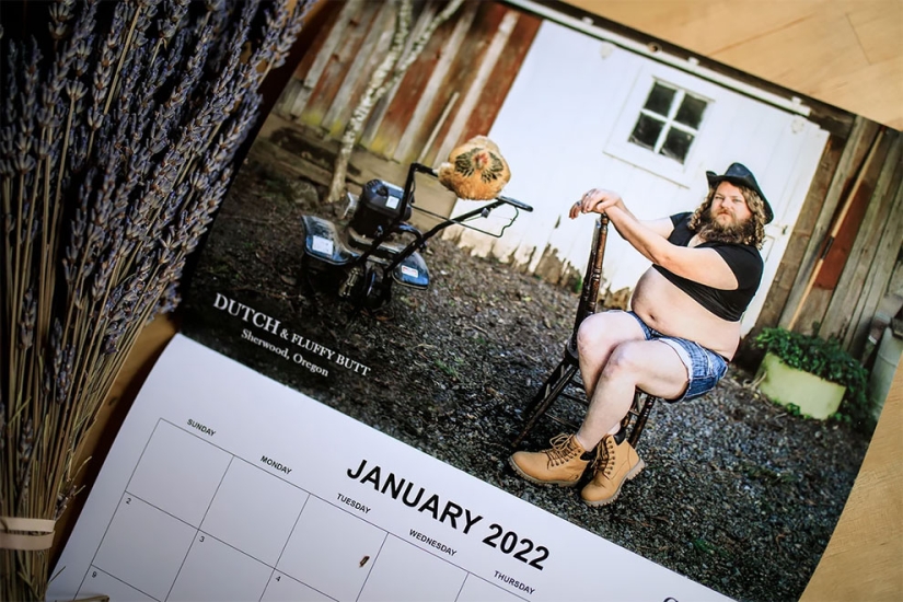 Daddies and chicks in the funny Chicken Daddies calendar for 2022 Daddies and chicks in the funny Chicken Daddies calendar for 2022