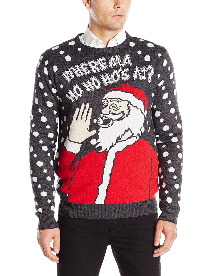 Depraved Santa and 29 more ugly Christmas sweaters