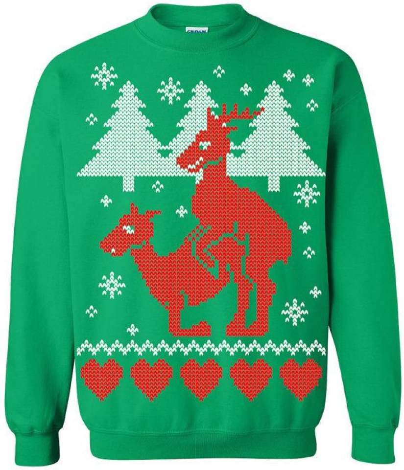 Depraved Santa and 29 more ugly Christmas sweaters