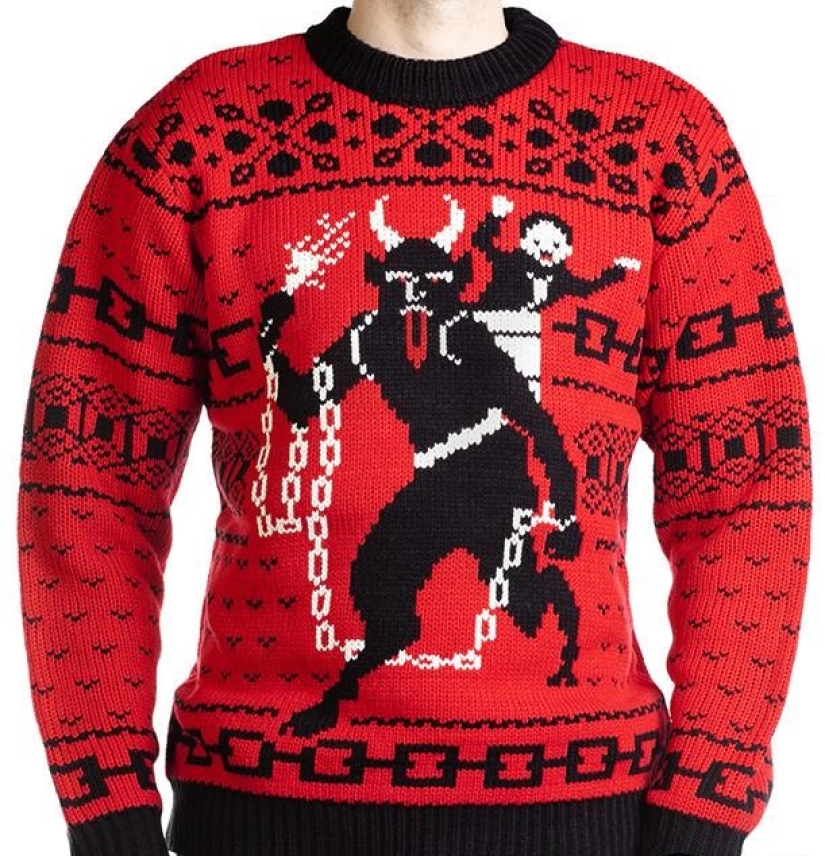 Depraved Santa and 29 more ugly Christmas sweaters